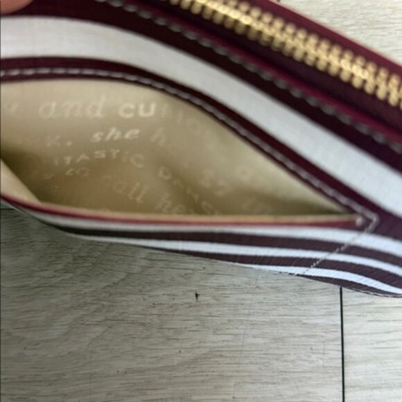Kate Spade Striped Wristlet Pouch NWOT - Picture 3 of 4